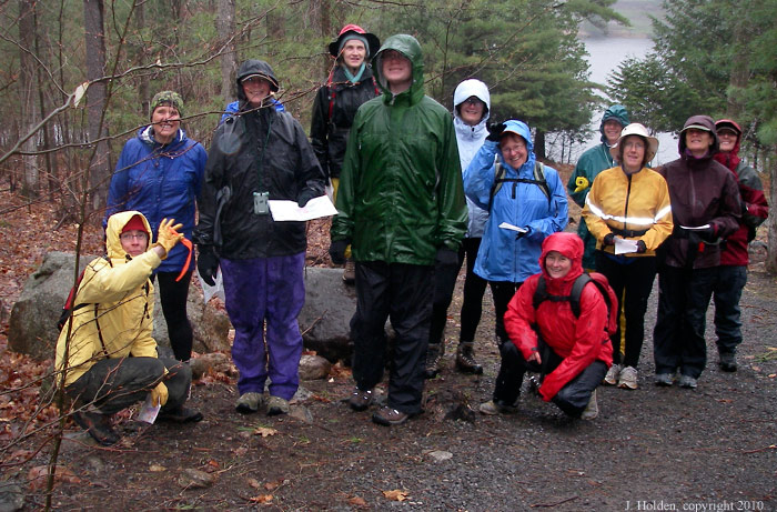 Orienteering in the rain near Kingsmere