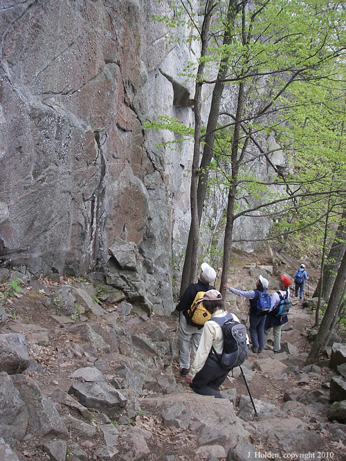 Hikers near Lusk Falls