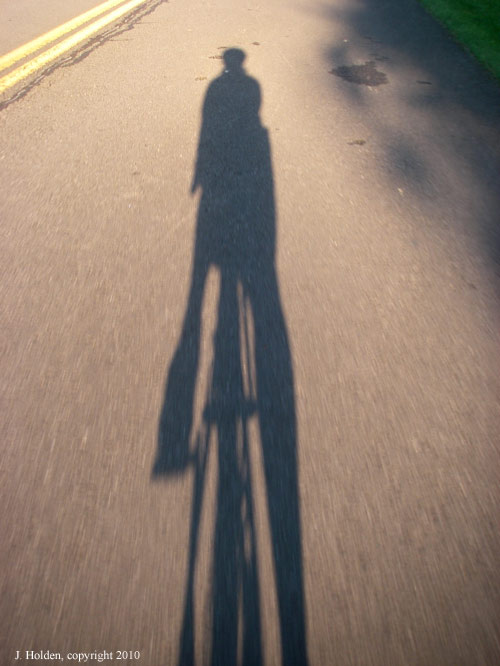 Self Portrait - shadow cyclist