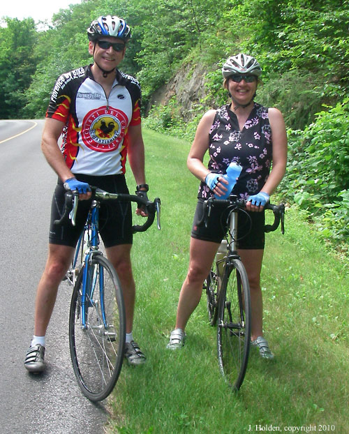 Ingrid and Chris this morning on the Gatineau Parkway
