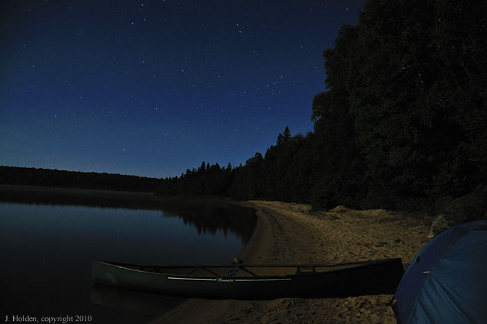 Welcome Lake by moon and starlight
