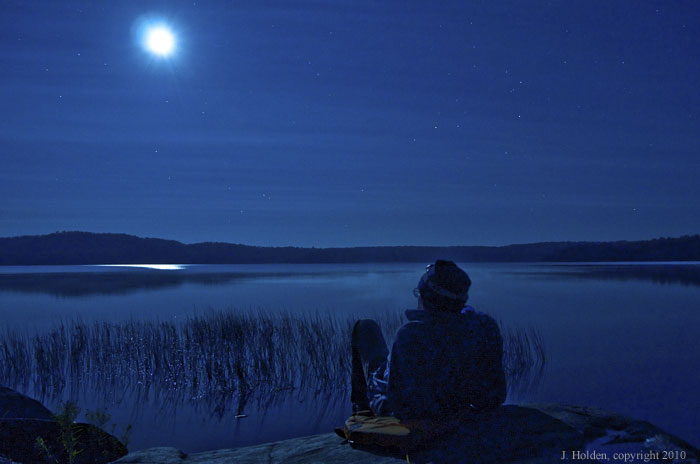Welcome Lake by moon and starlight