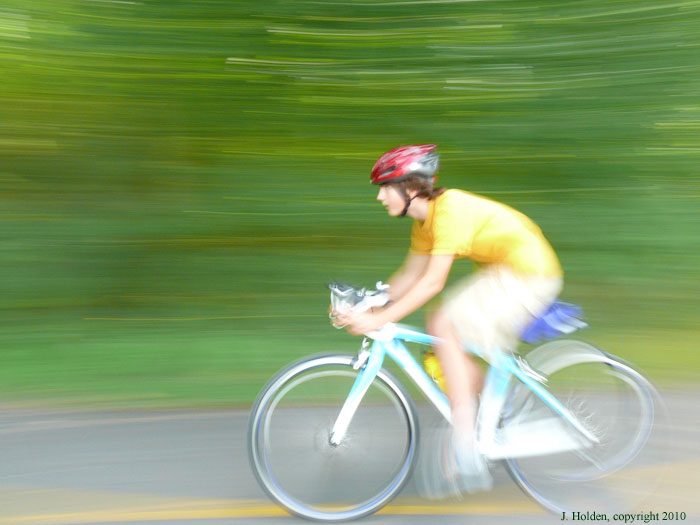 Christian enjoying a downhill