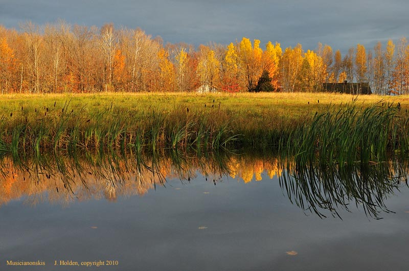 Late afternoon and retreating storm clouds, St. Isidore