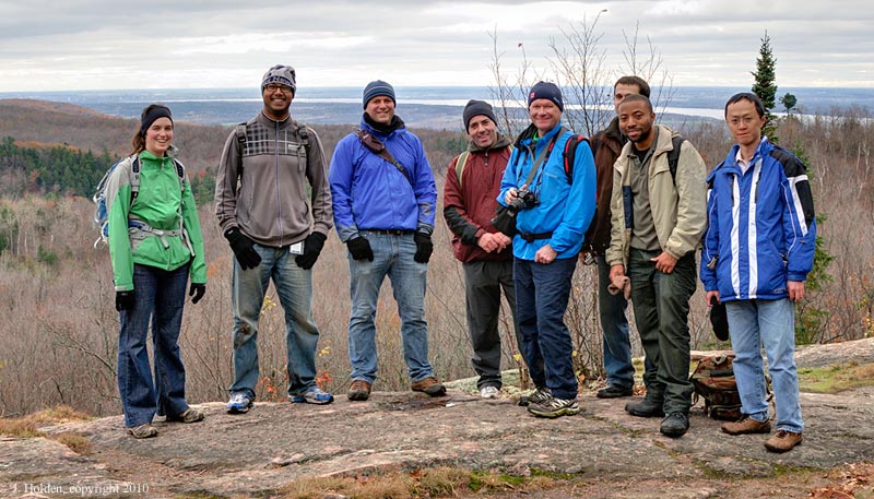 Hikers on the Wolf Trail