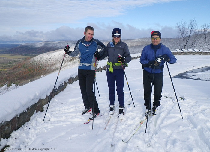 First Snow, Dave, Lise and Kari