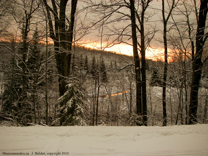 Dusk seen from the Fortune Parkway, Gatineau Park